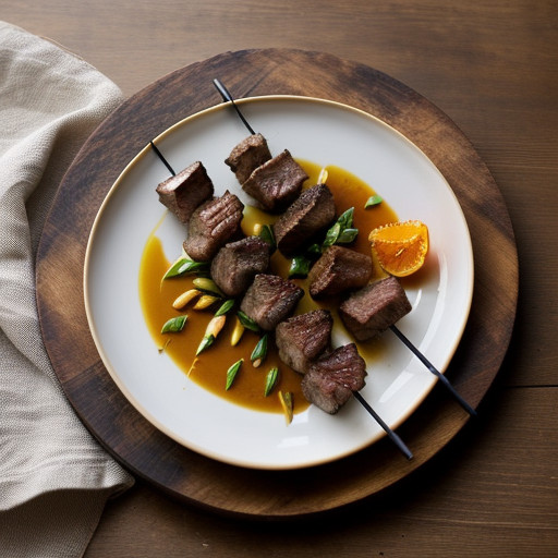 Steak-and-Shrimp Kabobs recipe image