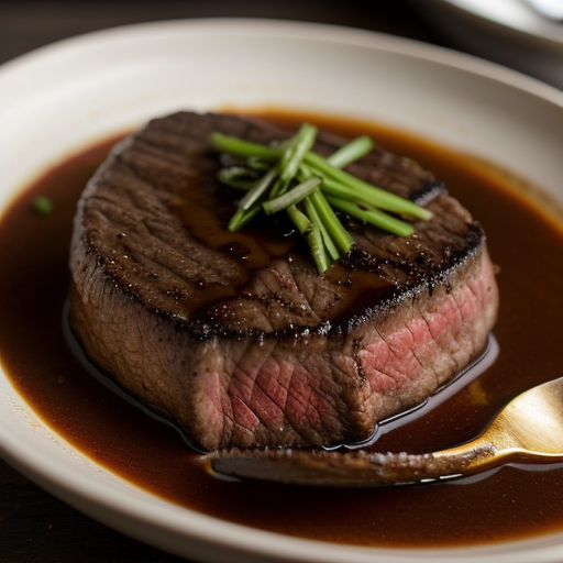 Steak in Red Wine Sauce recipe image