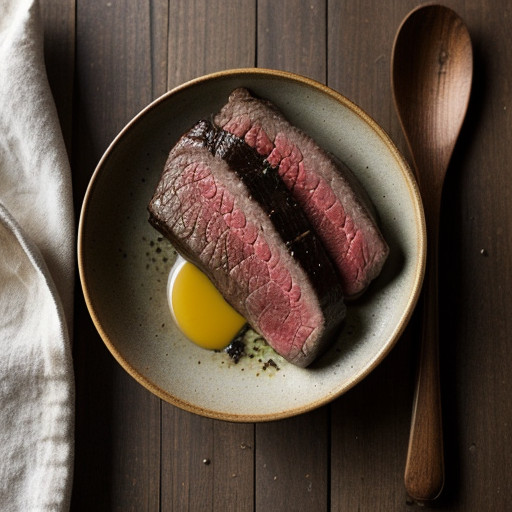 Steaks With Brandy, Shallot and Mustard Sauce recipe image