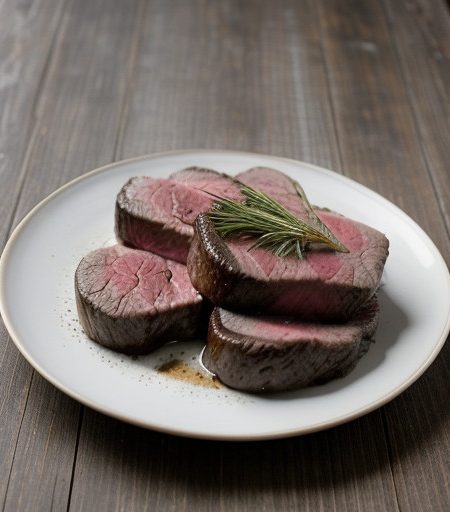 Steaks With Crushed Peppercorns recipe image
