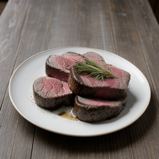 Steaks With Crushed Peppercorns recipe image