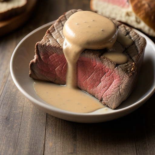 Steaks With Whiskey Cream Sauce recipe image