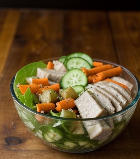 Steamed Chicken Salad recipe image