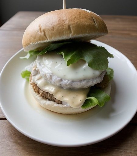 Steamed Chicken Sandwich recipe image