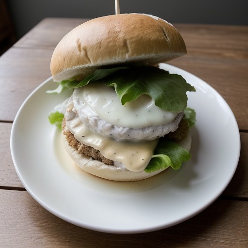 Steamed Chicken Sandwich recipe image