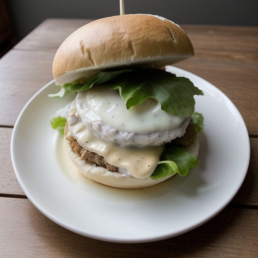 Steamed Chicken Sandwich recipe image