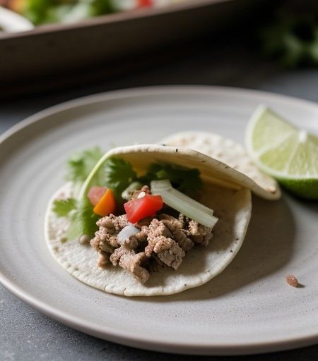 Steamed Chicken Taco recipe image