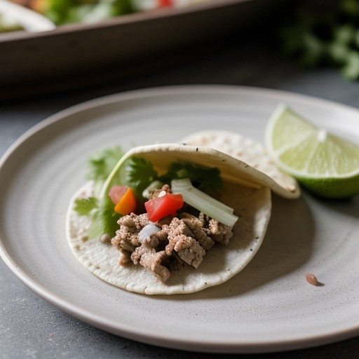 Steamed Chicken Taco recipe image