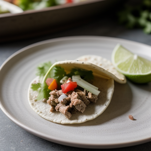 Steamed Chicken Taco recipe image