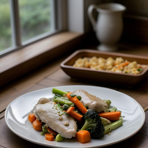 Steamed Chicken With Vegetables recipe image