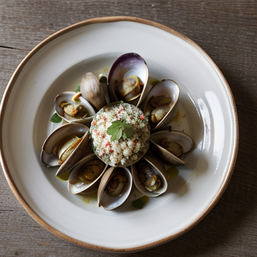 Steamed Clams With Red Pepper and Cilantro - Bon Appetit recipe image