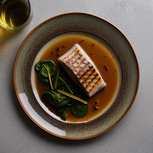 Steamed Fish & Spinach recipe image