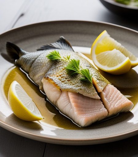 Steamed Fish With Young Ginger recipe image