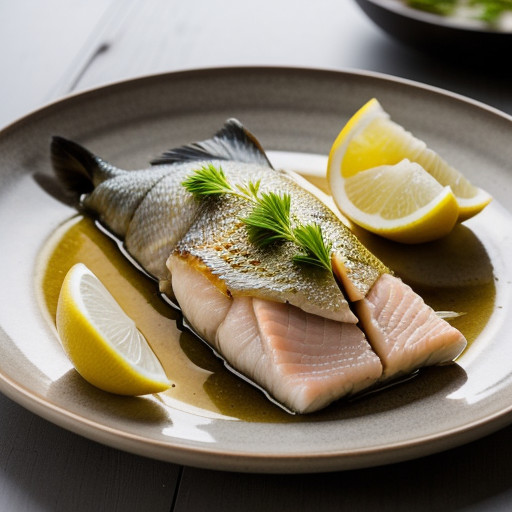 Steamed Fish With Young Ginger recipe image