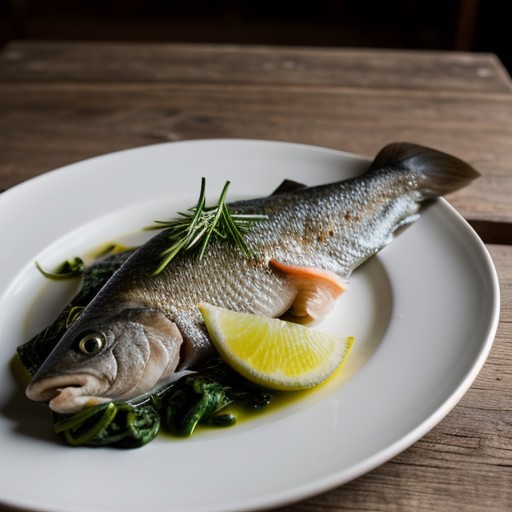 Steamed Fish and Spinach recipe image