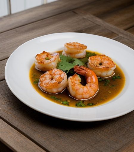 Steamed Garlic Shrimp - Goong Neung Kratiem * recipe image