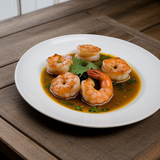 Steamed Garlic Shrimp - Goong Neung Kratiem * recipe image