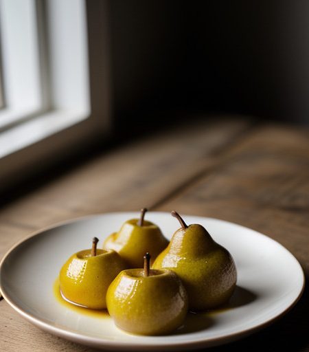 Steamed Honey Pears recipe image
