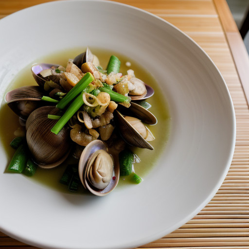 Steamed Kauai Clams With Lemongrass & Green recipe image