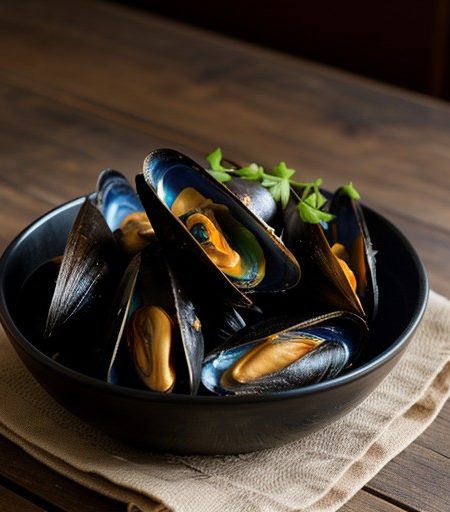 Steamed Mussels With Black Bean Sauce recipe image
