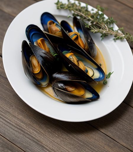 Steamed Mussels in White Wine recipe image