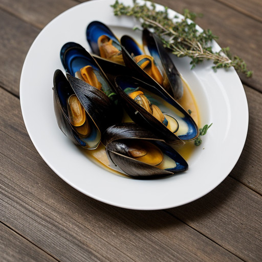 Steamed Mussels in White Wine recipe image