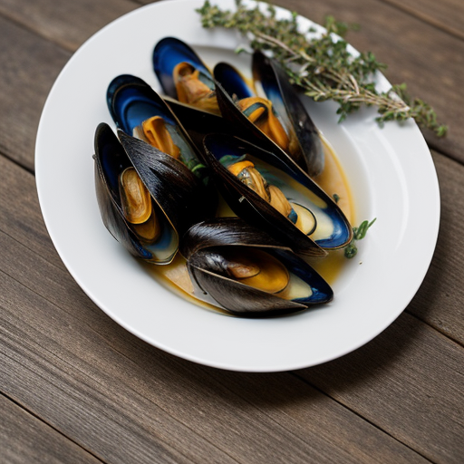 Steamed Mussels in White Wine recipe image