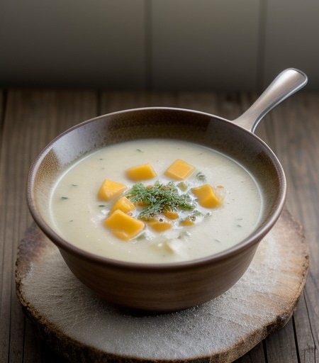 Steamed Potato Soup recipe image