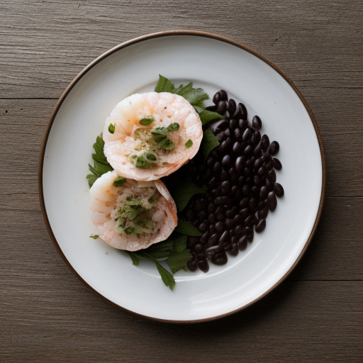 Steamed Prawns With Black Beans recipe image