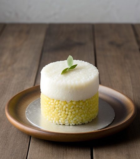 Steamed Rice Cake With Mung Beans recipe image