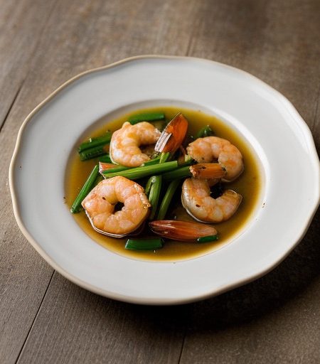 Steamed Shrimp With Garlic recipe image