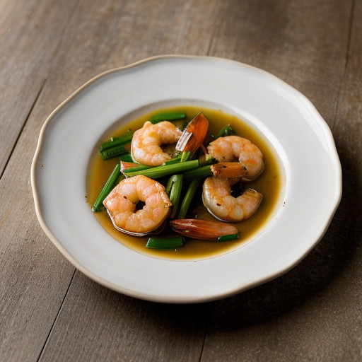 Steamed Shrimp With Garlic recipe image