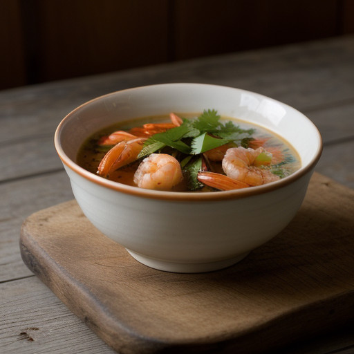 Steamed Shrimp With Special Sauce recipe image