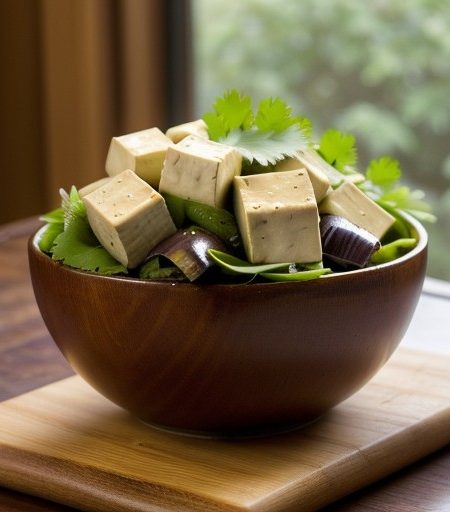 Steamed Tofu Salad recipe image