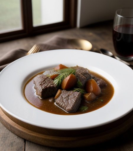 Stewed Beef in Red Wine recipe image