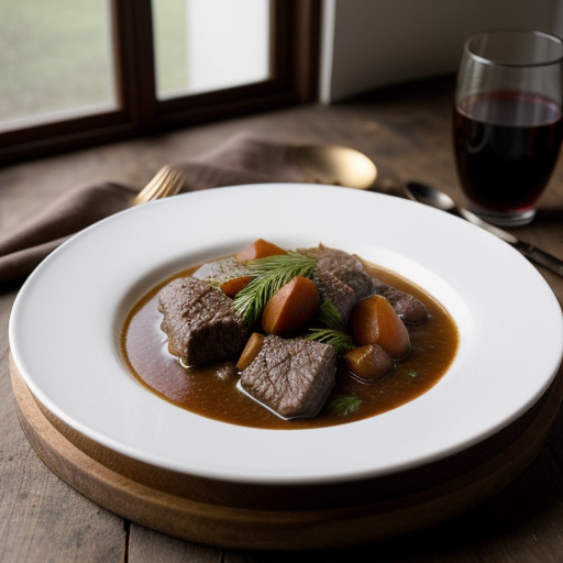 Stewed Beef in Red Wine recipe image