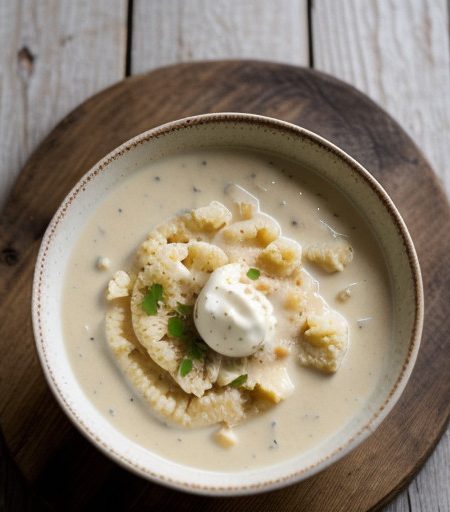 Stewed Cauliflower in Cream Sauce recipe image