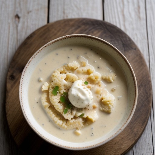 Stewed Cauliflower in Cream Sauce recipe image