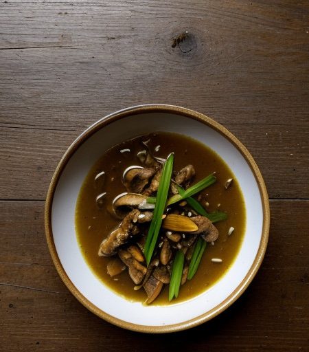 Stewed Chicken Feet With a Murshroom & Spring Onion Sauce recipe image