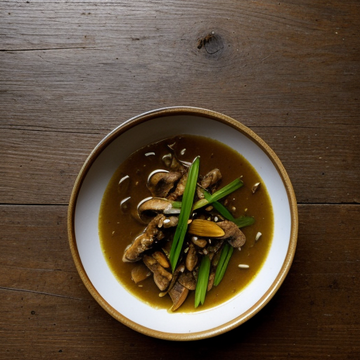 Stewed Chicken Feet With a Murshroom & Spring Onion Sauce recipe image