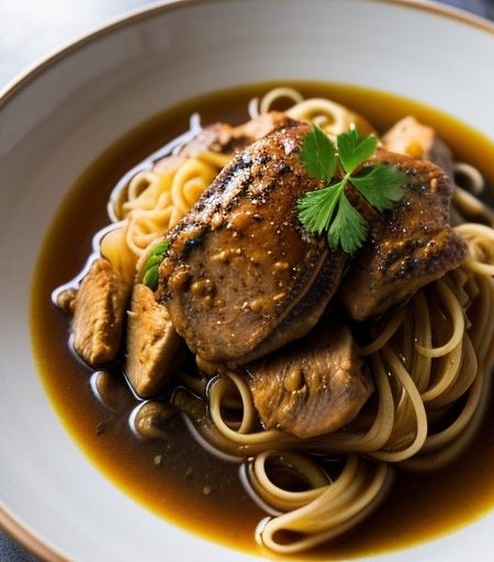 Stewed Chicken and Noodles recipe image