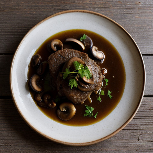 Stewed Liver & Mushrooms recipe image
