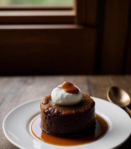 Sticky Toffee Pudding With Warm Toffee Sauce recipe image