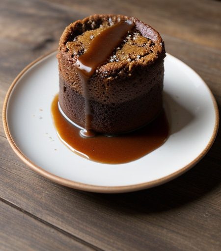 Sticky Toffee Puddings With Pecan Toffee Sauc recipe image