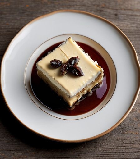 Stilton Mill-Feuille With Golden Raisins And recipe image