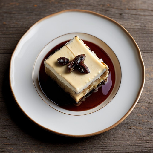 Stilton Mill-Feuille With Golden Raisins And recipe image