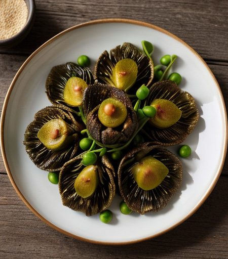 Stir-Fried Artichokes With Pea Pods & Black M recipe image
