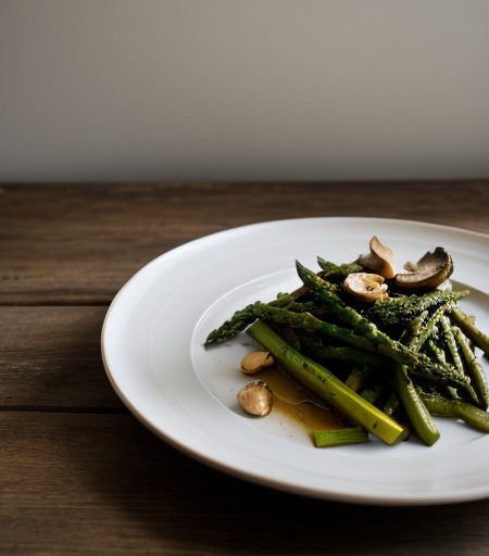 Stir-Fried Asparagus With Mushrooms recipe image