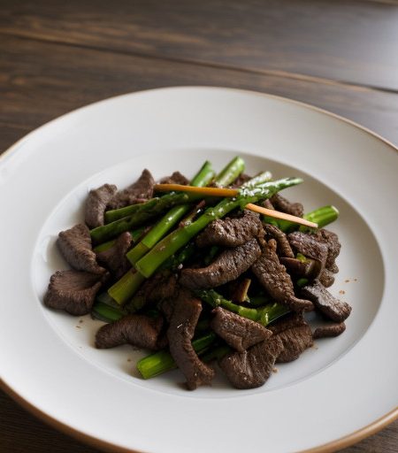 Stir Fried Beef With Asparagus recipe image