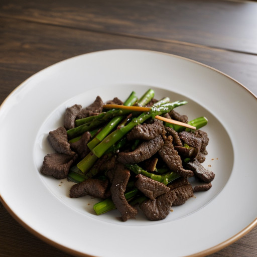 Stir Fried Beef With Asparagus recipe image
